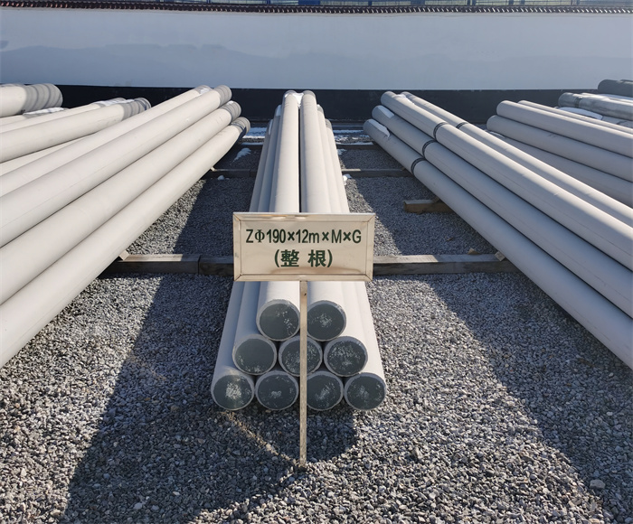 广州190×12米钢筋混凝土水泥电线杆